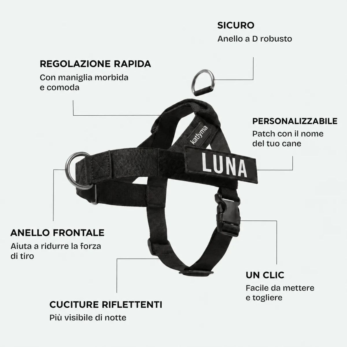 Katlyma Walk® – Pettorina antitiro